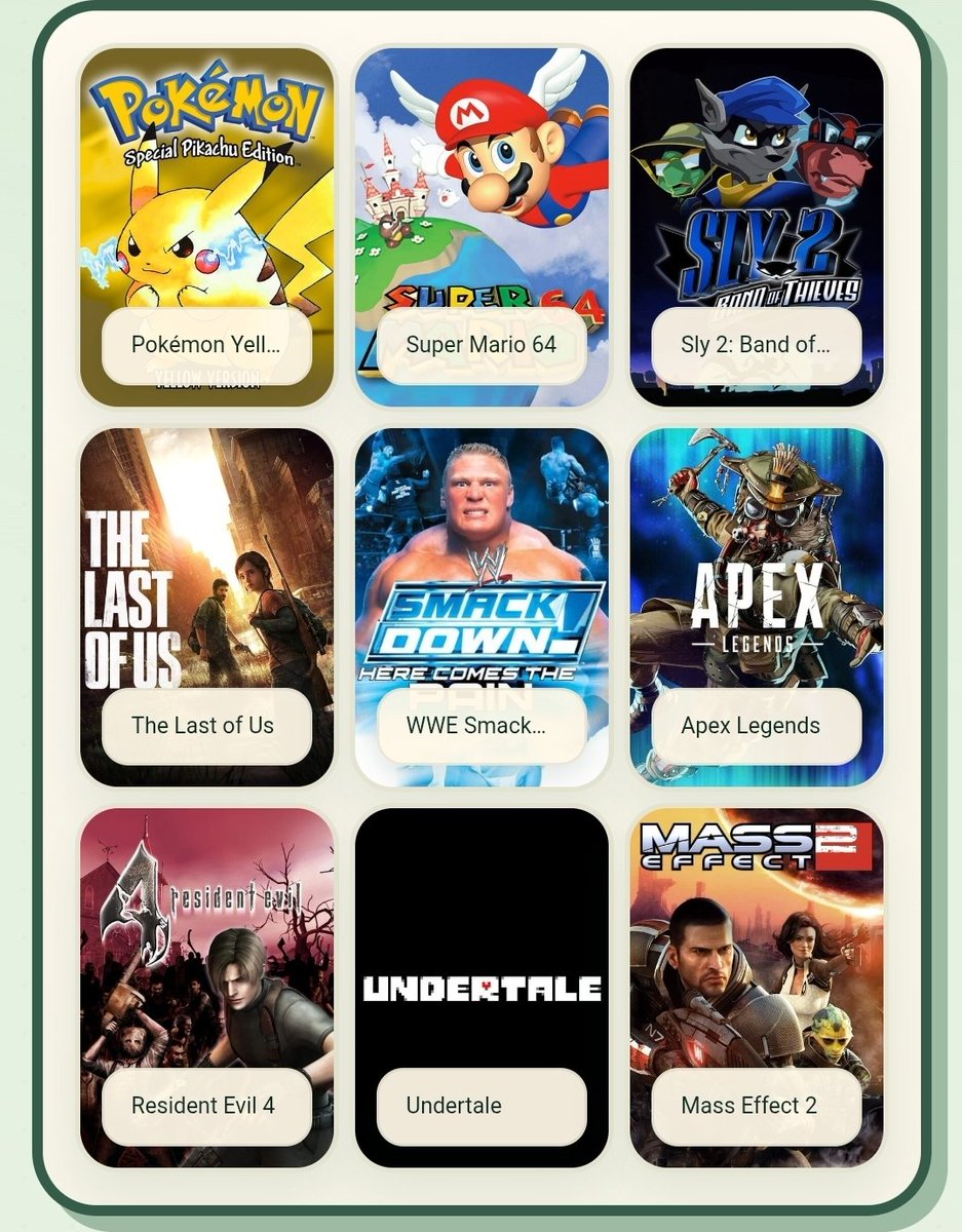 SleepyTimeGame's tweet photo. My #9games that shaped me. I hope i get to play some more games in the future that continue to shape who I am! https://t.co/SwmlNtXMFi