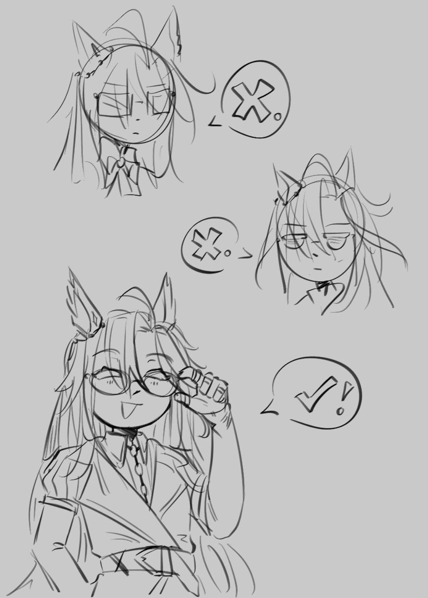 v5827eon's tweet photo. i choose you glasses!! #umamusumeprettyderby https://t.co/zveMj8j0rX