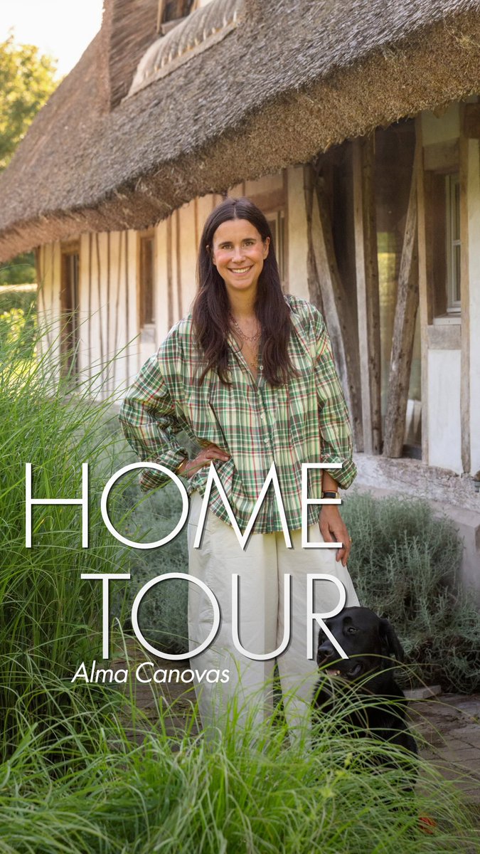 aerielovesyou's tweet photo. IN NORMANDY WITH ALMA CANOVAS 
Designer Alma Canovas created a home where she spends weekends with her husband and two daughters. A chic yet relaxed house that reflects her personality. https://t.co/58XbSO0g5q
