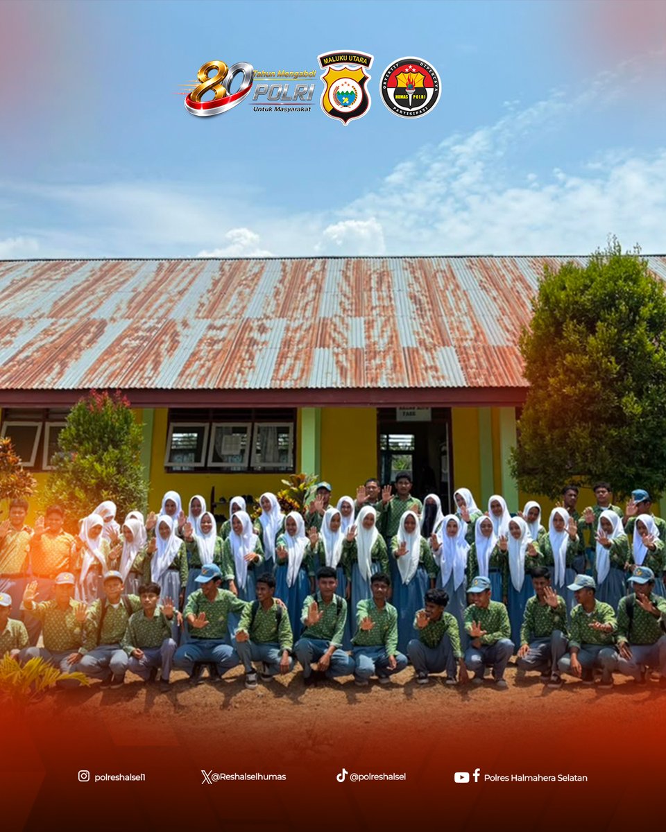 Reshalselhumas's tweet photo. Cegah penyalahgunaan narkoba sejak dini! 🚫💊 Satresnarkoba Polres Halmahera Selatan terus hadir memberikan edukasi kepada generasi muda melalui sosialisasi bahaya narkoba di SMA Islam Desa Marabose, Kecamatan Bacan. https://t.co/Njlf01etfu