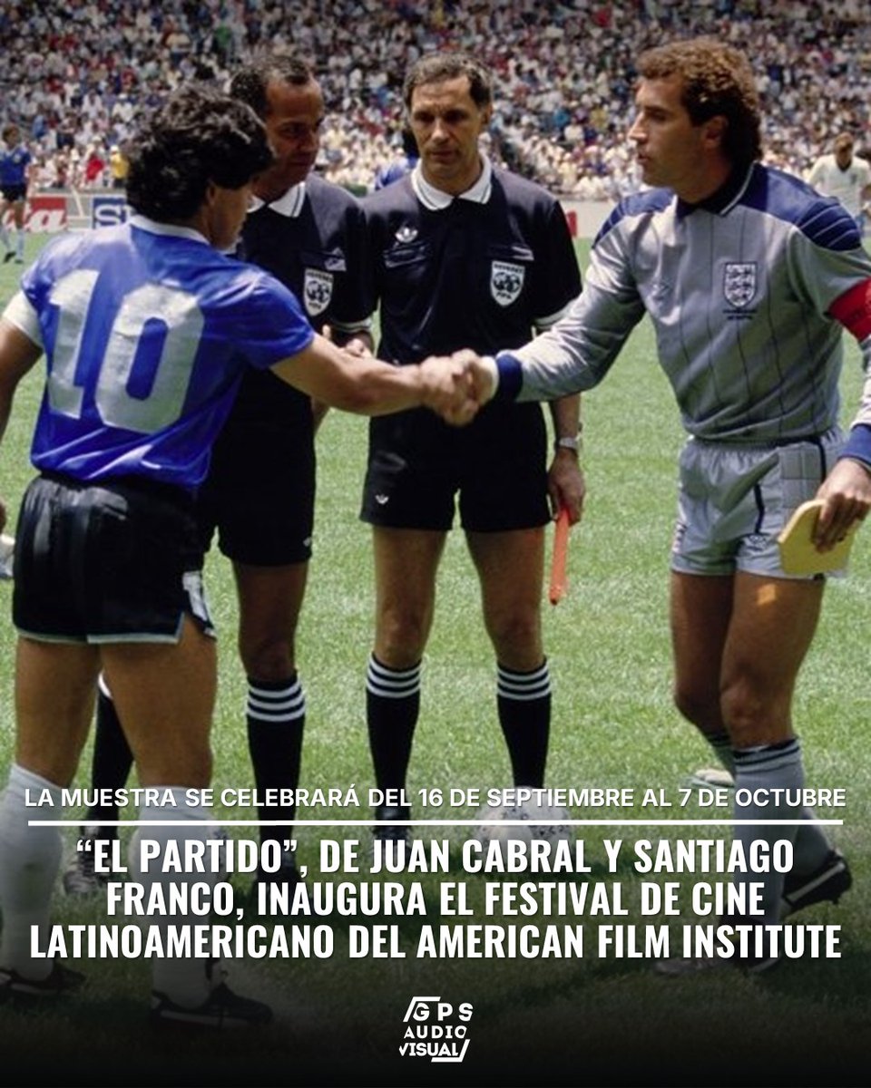 tekeliibrahim's tweet photo. Photo shared by Julia Montesoro on August 27, 2026. The exhibition will run from September 16 to October 7. “El Partido” by Juan Cabral and Santiago Franco opens the American Film Institute Latin American Film Festival. https://t.co/Q8NuHINJaL