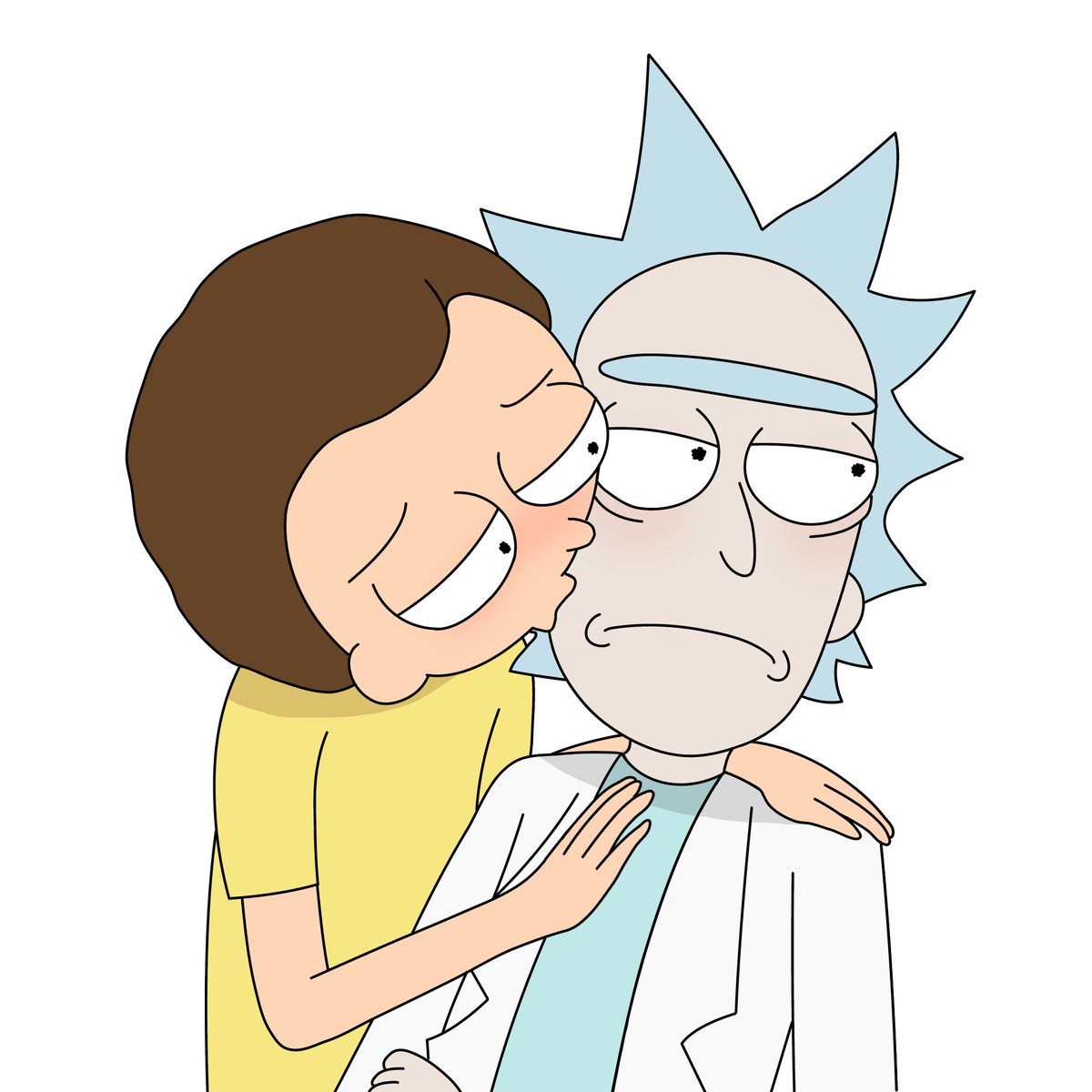 wetsugatsu's tweet photo. I gotta draw Rick more often. 
#rickorty https://t.co/axXlwvcM4K