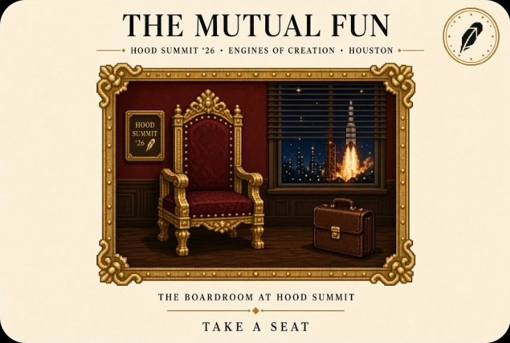 0xyoona10's tweet photo. Most launches are built to grab attention.

@themutualfun 🪑 actually earned mine.

Permissionless mutual funds fully on-chain.

The soulbound TMF Pass drops in 24h  2 seats per pass.

Deng Exchange this weekend.

This isn’t about flipping a pass.
It about having a seat at the table.

@Kingpickle is building something worth paying attention to.
