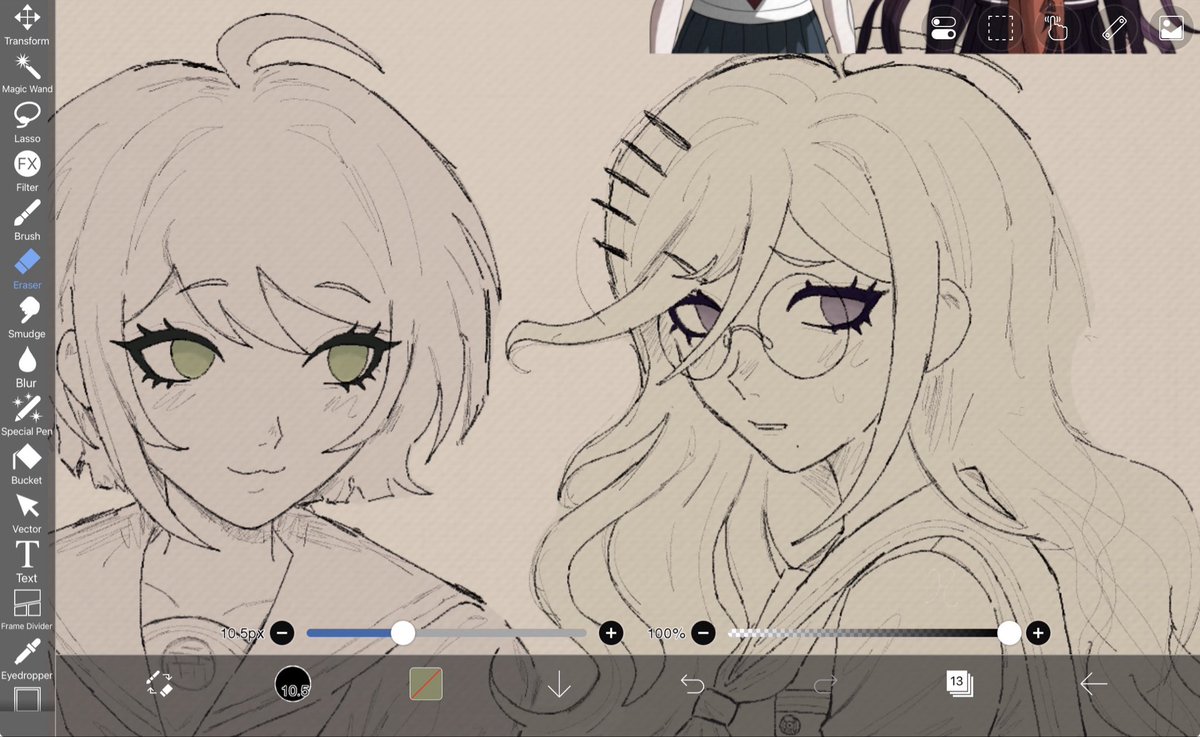 cosmavene's tweet photo. gave her a friend. hello tokomaru https://t.co/scd2xZF1F0
