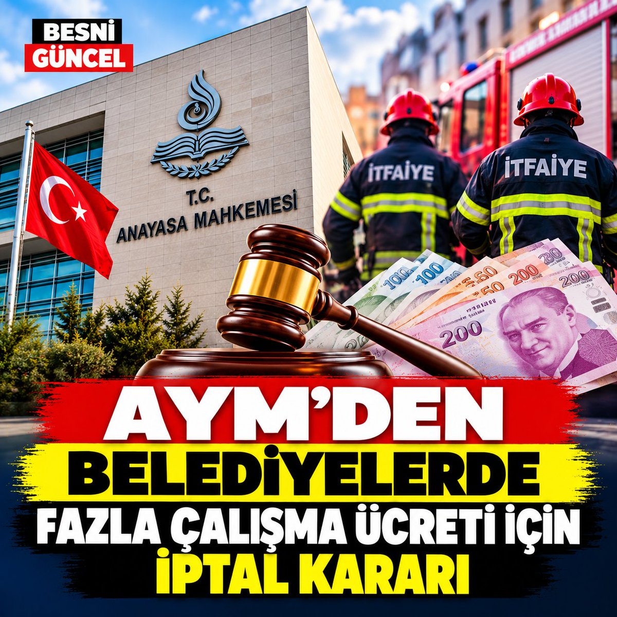 eminsoydandogru's tweet photo. AYM’den Belediyelerde Fazla Çalışma Ücreti İçin İptal Kararı https://t.co/0LRN0HOp3l
@AYMBASKANLIGI #AYM #Belediye #İtfaiye #FazlaMesai #FazlaÇalışmaÜcreti https://t.co/8lhO68G0Rx
