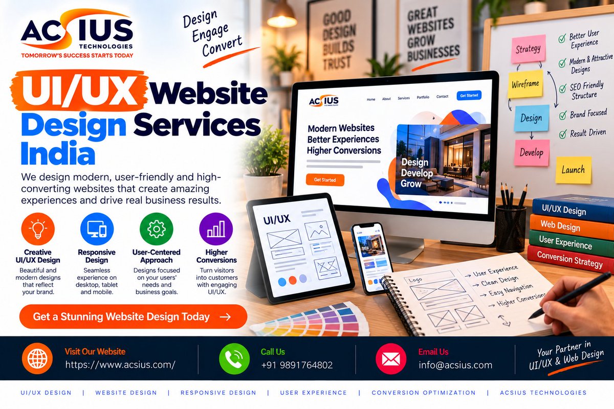 acsius's tweet photo. Your website has 3 seconds to earn trust.
Bad UI/UX loses that instantly.

As a UI/UX website design company in India, we build sites that are:
🎯 Easy to navigate
📱 Mobile-first
⚡ Fast
🔍 SEO &amp; AI-search ready

Free design review → https://t.co/agKhGoiwZ2

#UIUXWebDesignIndia https://t.co/tjGpHWwuHt