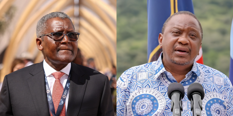 georgediano's tweet photo. Dangote was in Kenya in 2020. He wanted to invest about a Trillion in Manufacturing of Cement. Rumour is that Munene referred him to Murathe, to Muhoho and to other two Waziris. He was asked to wekelea 20% of the amount as a preliquisite. And thereafter cede 30% Shareholding to Muhoho. He left without a goodbye. He moved to TZ. Dangote confirmed it yesterday during an interview with Citizen tv. Today they are claiming that they are the ones who brought Dangote to Kenya. Imagine if all foreign investors have been undergoing the same process for the last 20 years, we have lost a lot.