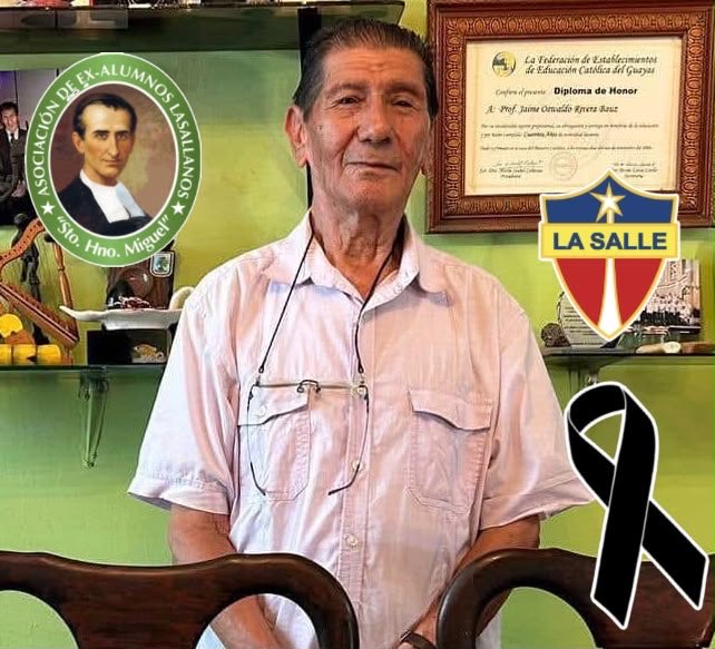 MashiRafael's tweet photo. Ha fallecido el maestro Javier Rivera, mi profesor de preparatoria «A» en la escuela San José «La Salle» de Guayaquil.  Un extraordinario educador y ser humano. Recuerdo la paciencia con la que enseñaba a escribir a niños de cinco años.
Son los funerales en los que duele no estar.
Hasta siempre, maestro querido, y gracias por tanto.
