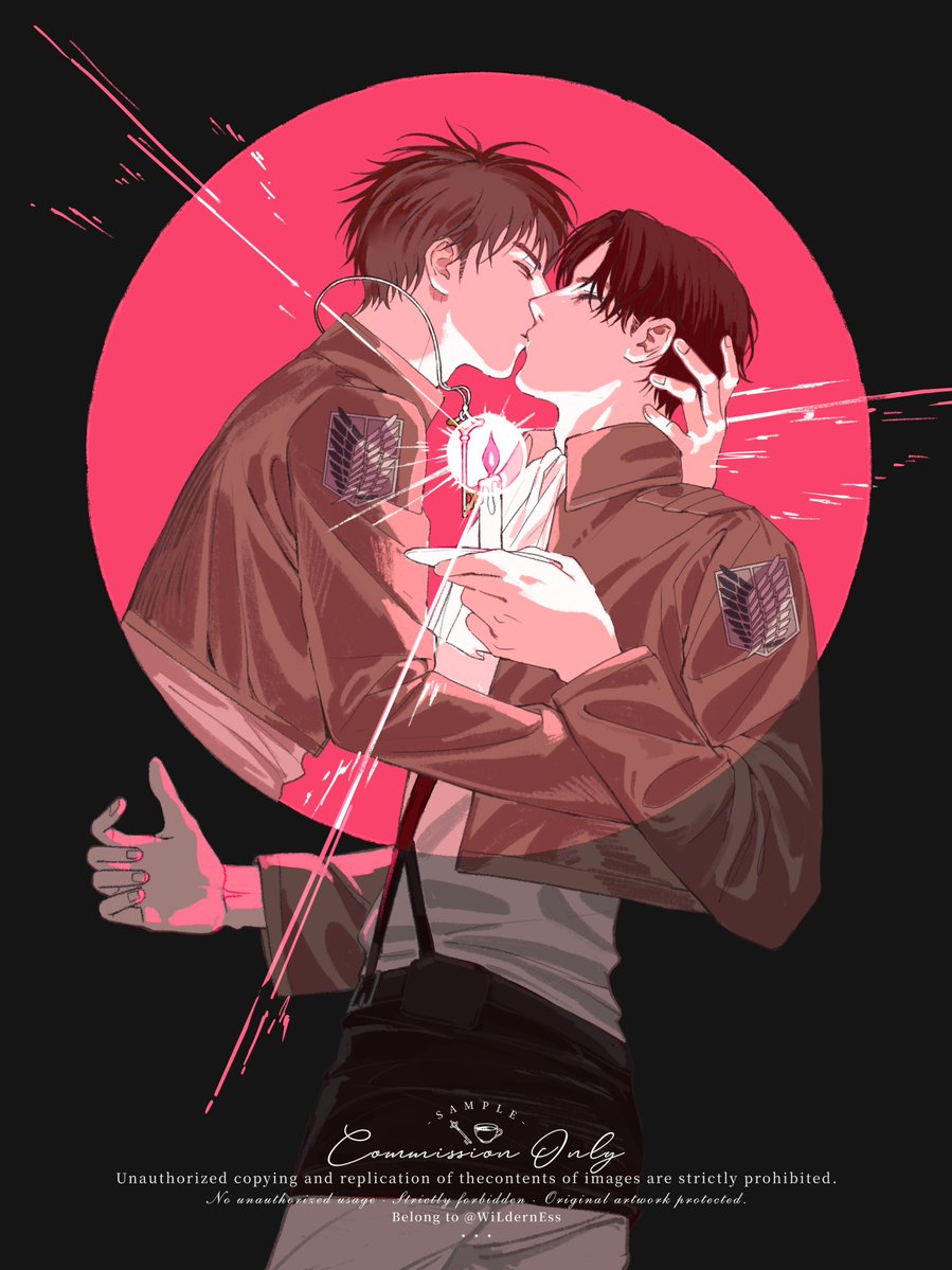 WiLdernEss1101's tweet photo. #エレリ #에레리 #ereri 
An EreRi-style illustration based on the movie Leviticus.
*private commission https://t.co/8KtvekWlcT