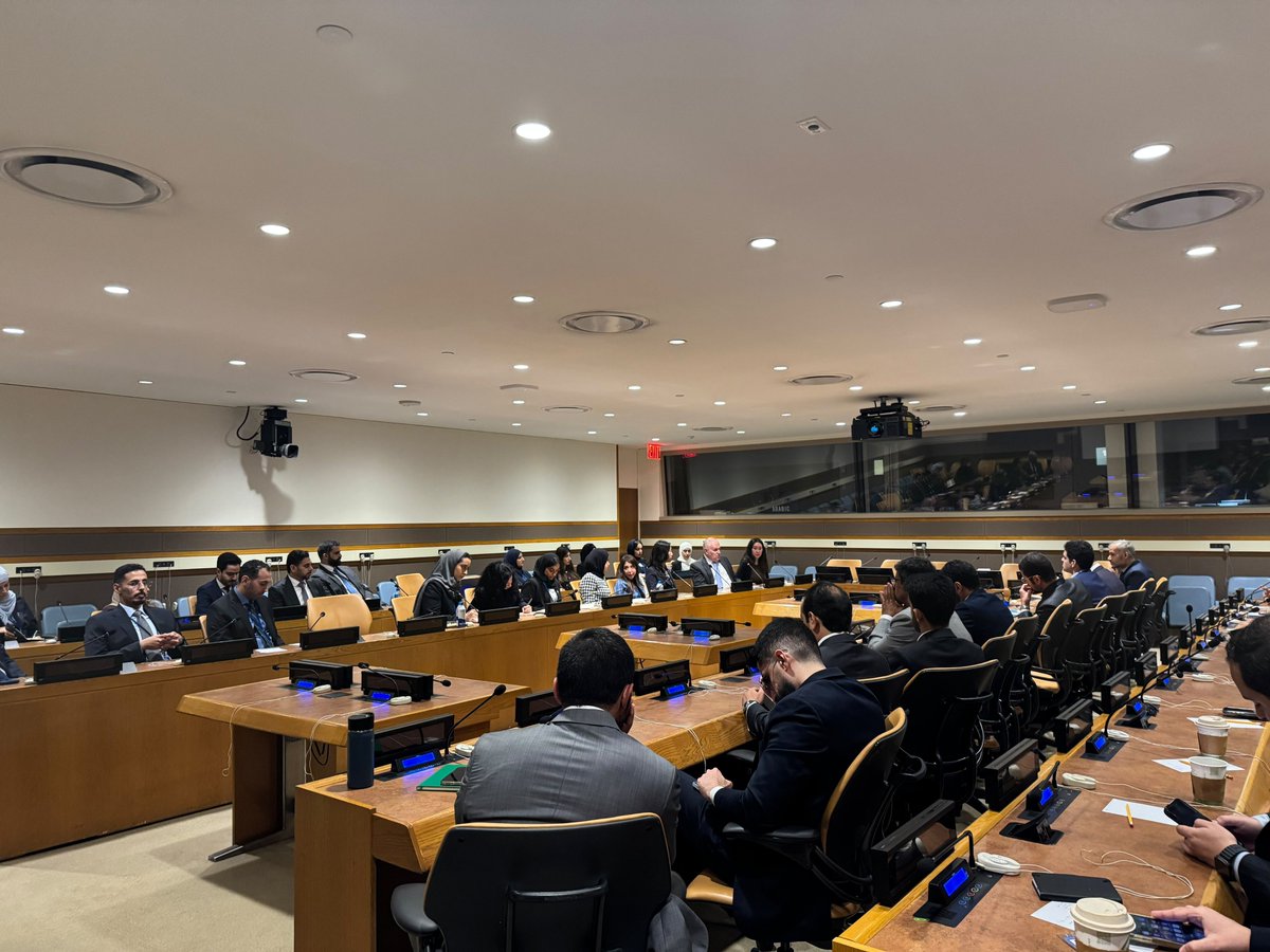 GCCtoUN's tweet photo. Today’s session featured substantive discussions and briefings led by distinguished experts from DPPA, where Mr. Darko Mocibob, Director, Middle East Division at the DPPA briefed the participants on the work done by the division and UN mechanism of work. https://t.co/FTPTd38Jwe
