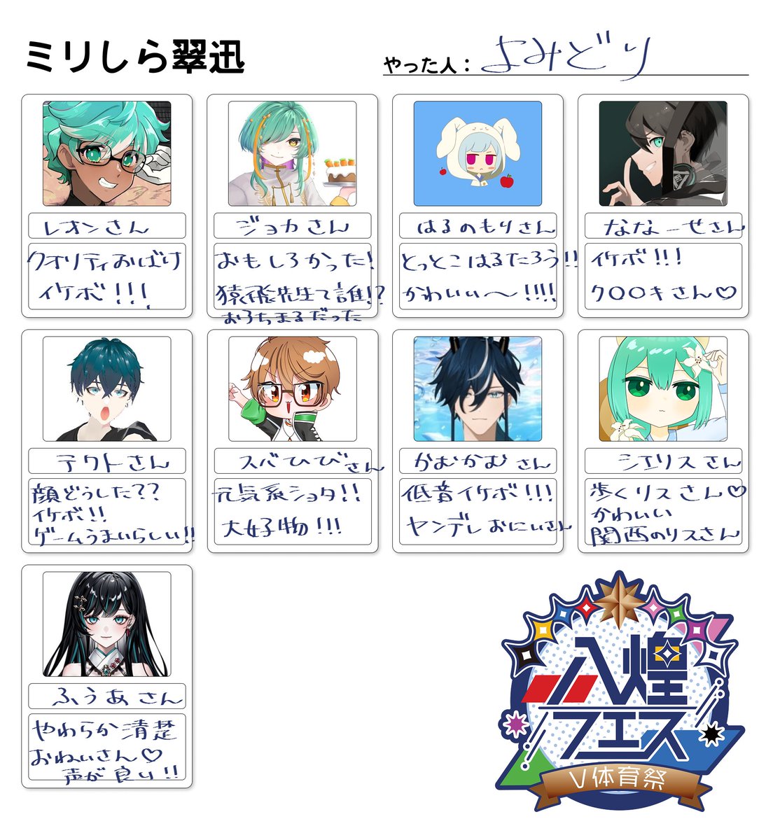 yomidori_37's tweet photo. #八煌フェス  #翠迅チーム https://t.co/xlOhTFIJSu
