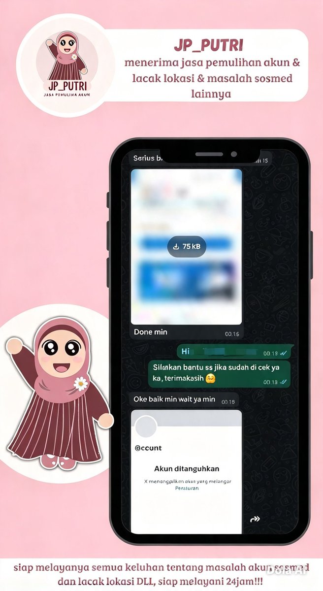 knidv's tweet photo. HALO JASA PEMULIHAN AKUN/DELETE AKUN, PROSES FAST &amp; BERGARANSI✨

KENDALA : 
🩵JASA SADAP WA/IG
🩵PULIHKAN CHAT WA
🩵LUPA PASWORD &amp; LUPA DATA2
🩵JASA HAPUS AKUN ALL SOSMED
🩵JASA PEMULIHAN AKUN
GOGGLE ,GMAIL,INSTAGRAM,TWITER, FB,TIKTOK,DLL 

 Fast Respon Wa Di Bio Yaa https://t.co/wcO8k5fUHx