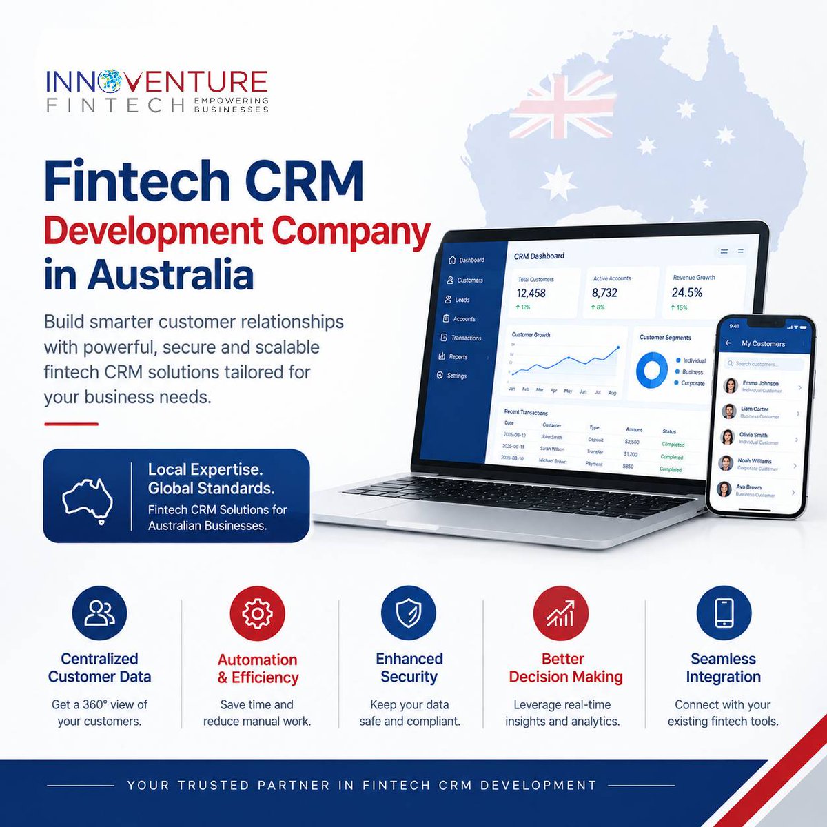 innoventureind's tweet photo. Fintech CRM Development Company in Australia

Build smarter customer relationships with a secure, scalable Fintech CRM designed for modern financial businesses.

🌐 https://t.co/90lvJBNlAO

#fintechcrm #fintechdevelopment #crmaustralia #fintechaustralia #australianfintech https://t.co/Vvpq3rKUmy