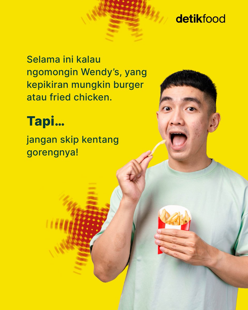 detikfood's tweet photo. Siapa tim yang kalau makan fast food wajib ada kentang gorengnya? 🍟🙋 https://t.co/SENcRxGWZd