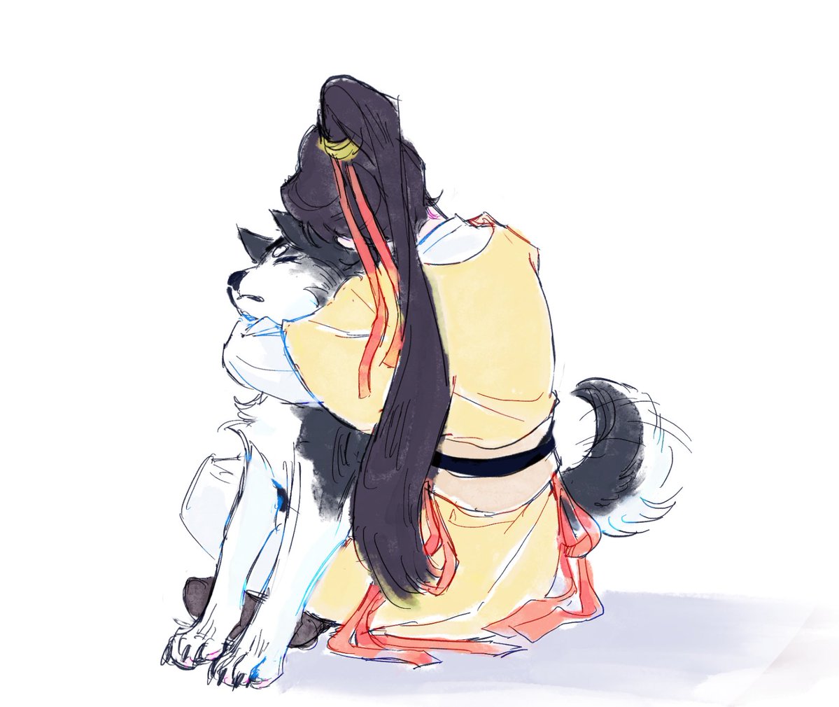 tstrestr's tweet photo. #mdzs jin ling’s little belt bows are soooo cute. i forgot he had those https://t.co/YQGEimB9ye