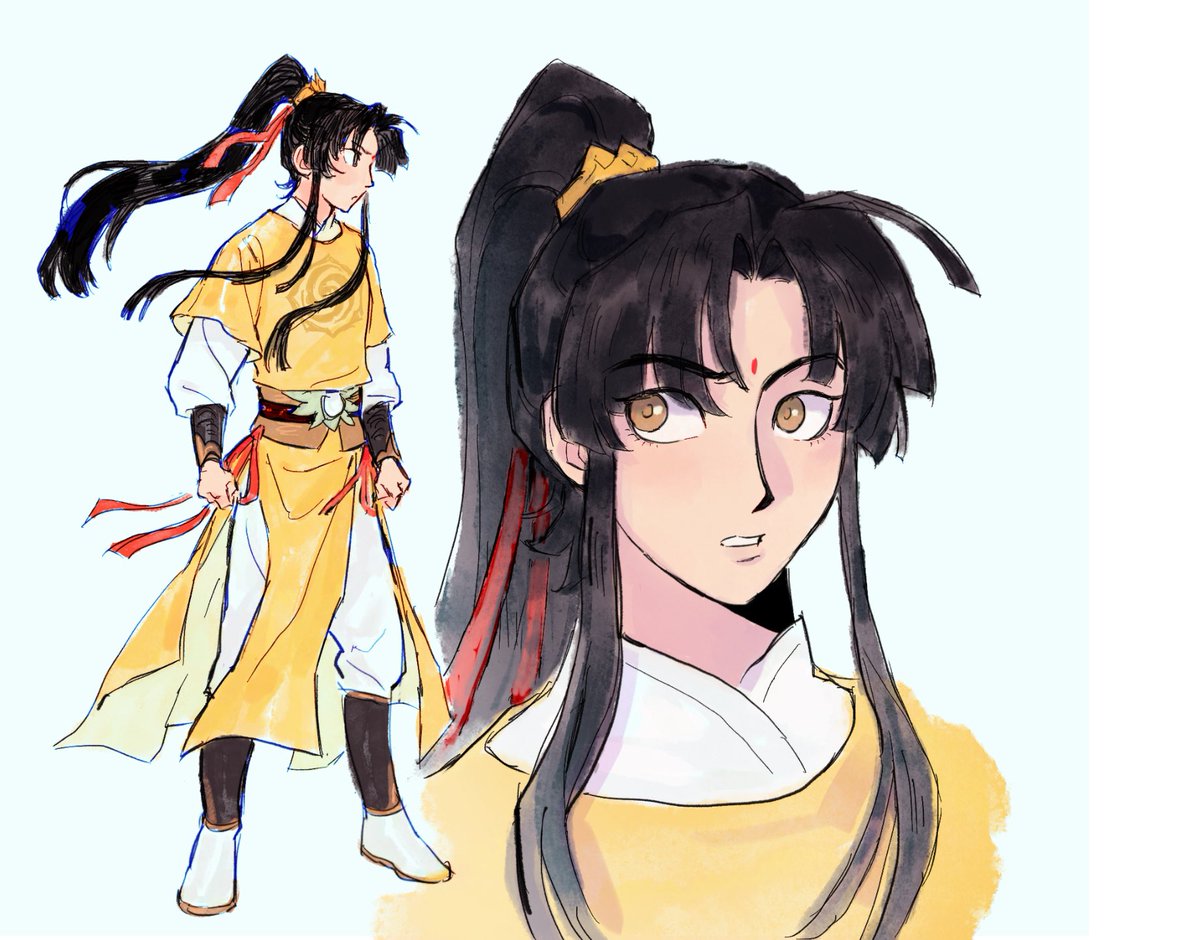 tstrestr's tweet photo. #mdzs jin ling’s little belt bows are soooo cute. i forgot he had those https://t.co/YQGEimB9ye