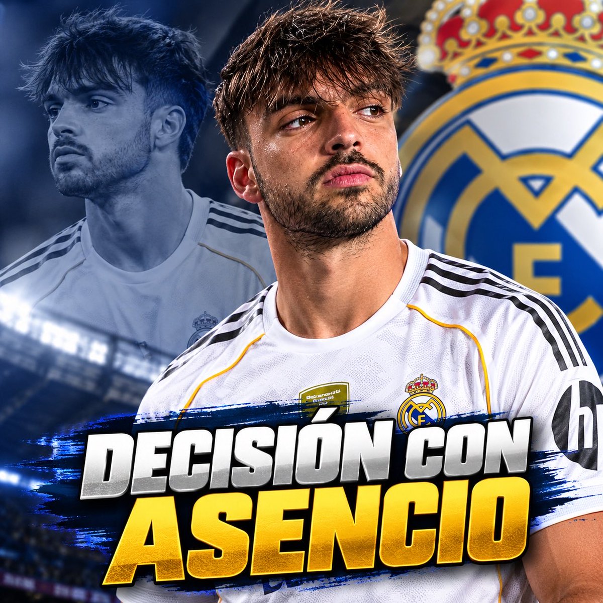 GOALSTATSLAB's tweet photo. 🚨⚪ El Real Madrid decide hoy el futuro inmediato de Raúl Asencio. El defensa mantiene molestias en la tibia derecha y se estudia si continúa con tratamiento conservador o pasa por quirófano. Si finalmente es operado, podría estar unos tres meses de baja. https://t.co/BoXsdmKZXk