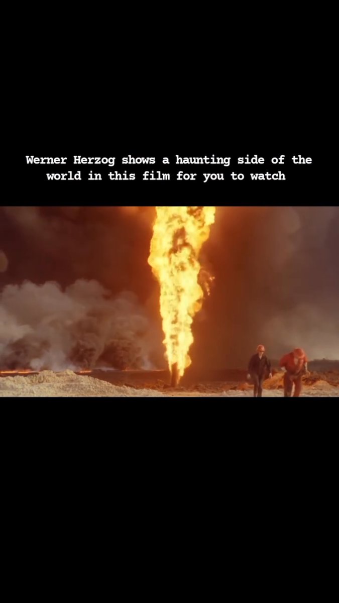 Radardj's tweet photo. A crime against creation. ”

That’s how Werner Herzog described Lessons of Darkness (1992), filmed in Kuwait after the Gulf War. Rather than a war documentary, it becomes an apocalyptic vision of humanity’s capacity to destroy the world around us. https://t.co/ivChpwSco9