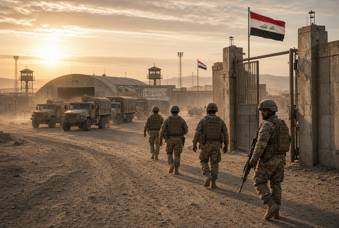 jbujor98's tweet photo. US leaves Iraq After 23 years

American troops are completing their withdrawal from Iraq. The bases empty. The power balance in the region does not.

#Iraq #USWithdrawal #MiddleEast https://t.co/OY8BgBvuOr