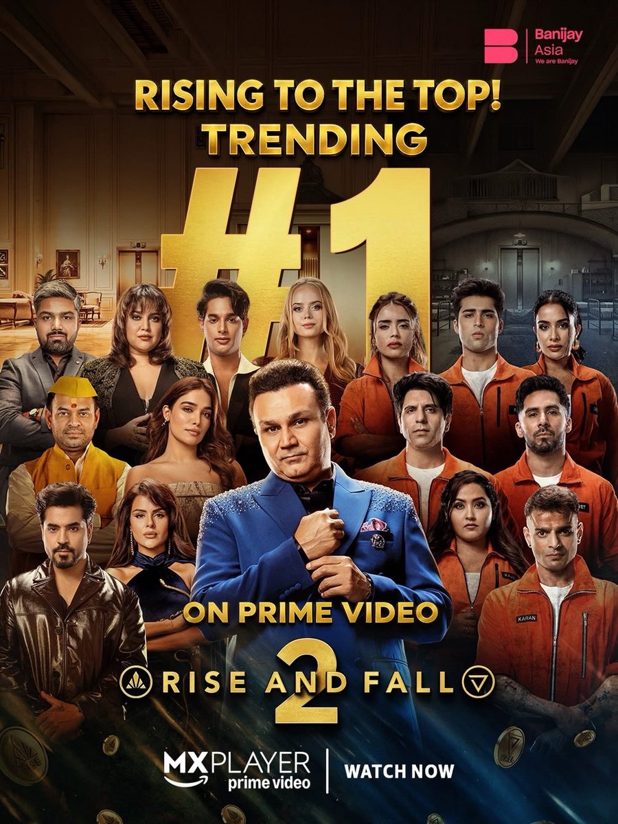 ParasharKa5963's tweet photo. Rising. Ruling. Reigning 👑

#RiseAndFallS2 now streaming for free, on Prime Video and MX Player https://t.co/1WTmk7bAKD