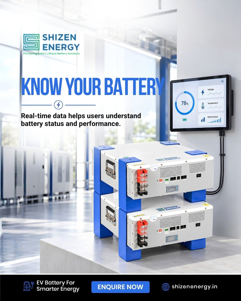 ShizenEnergyInd's tweet photo. Real-time battery insights make it easier to understand performance, monitor key parameters, and make informed energy decisions.

https://t.co/A4KCeRzPNr

#ShizenEnergy #LithiumBattery #BatteryMonitoring #SmartBattery #BatteryTechnology #EnergySolutions #EVBattery #SmartEnergy https://t.co/KpKJswLiw3