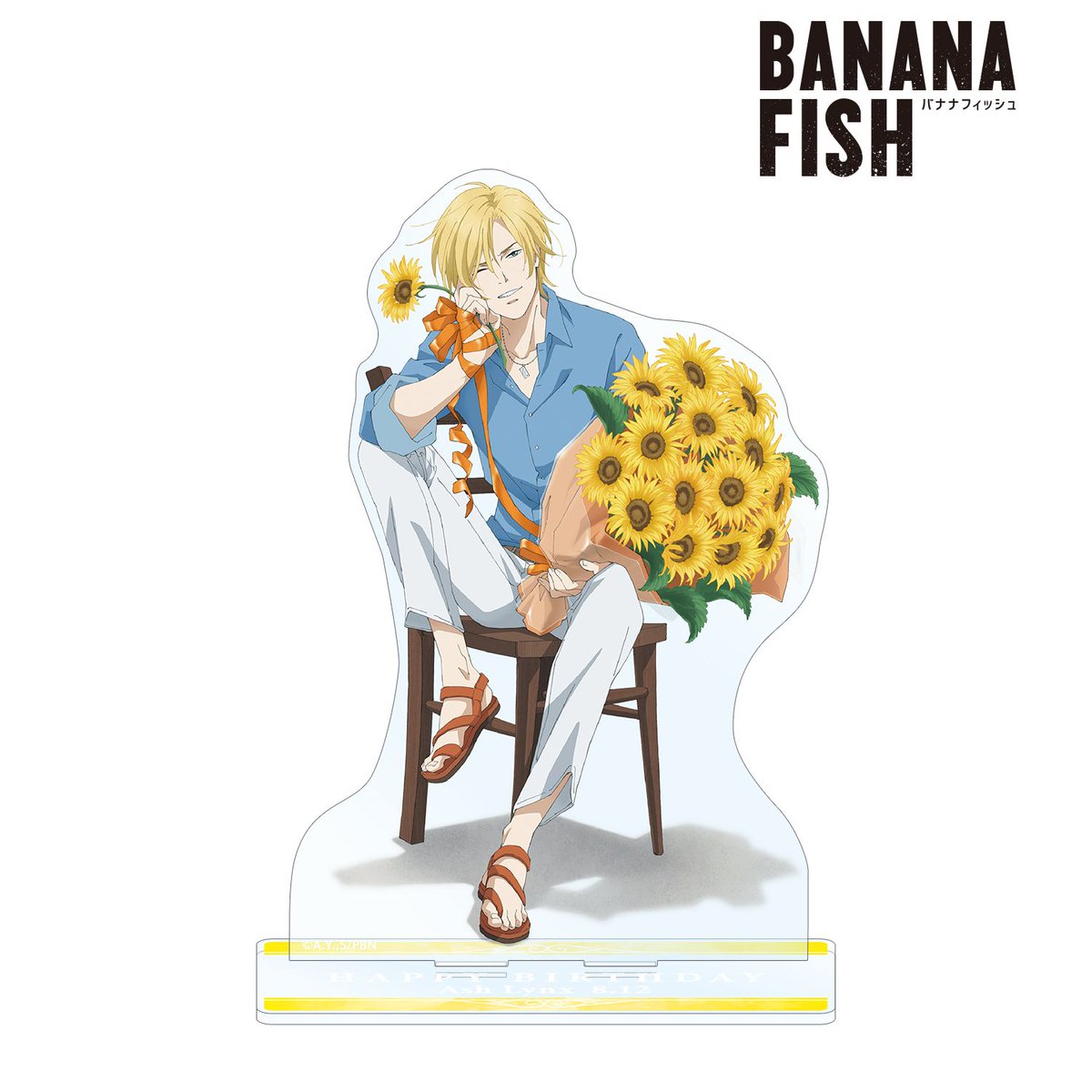 starmineonline's tweet photo. 『BANANA FISH』【再販】
描き下ろしイラスト アッシュ・リンクス バースデーver. 
各種グッズご予約受付中🍌🐟

・特大アクリルスタンド
・BIGアクリルスタンド
・ポラロイド風BIGアクリルキーホルダー

会員登録で #全国送料無料🚚

ご予約はこちら🌻
https://t.co/HyzLK3fAuW

#BANANAFISH https://t.co/kSqbrzOkIh