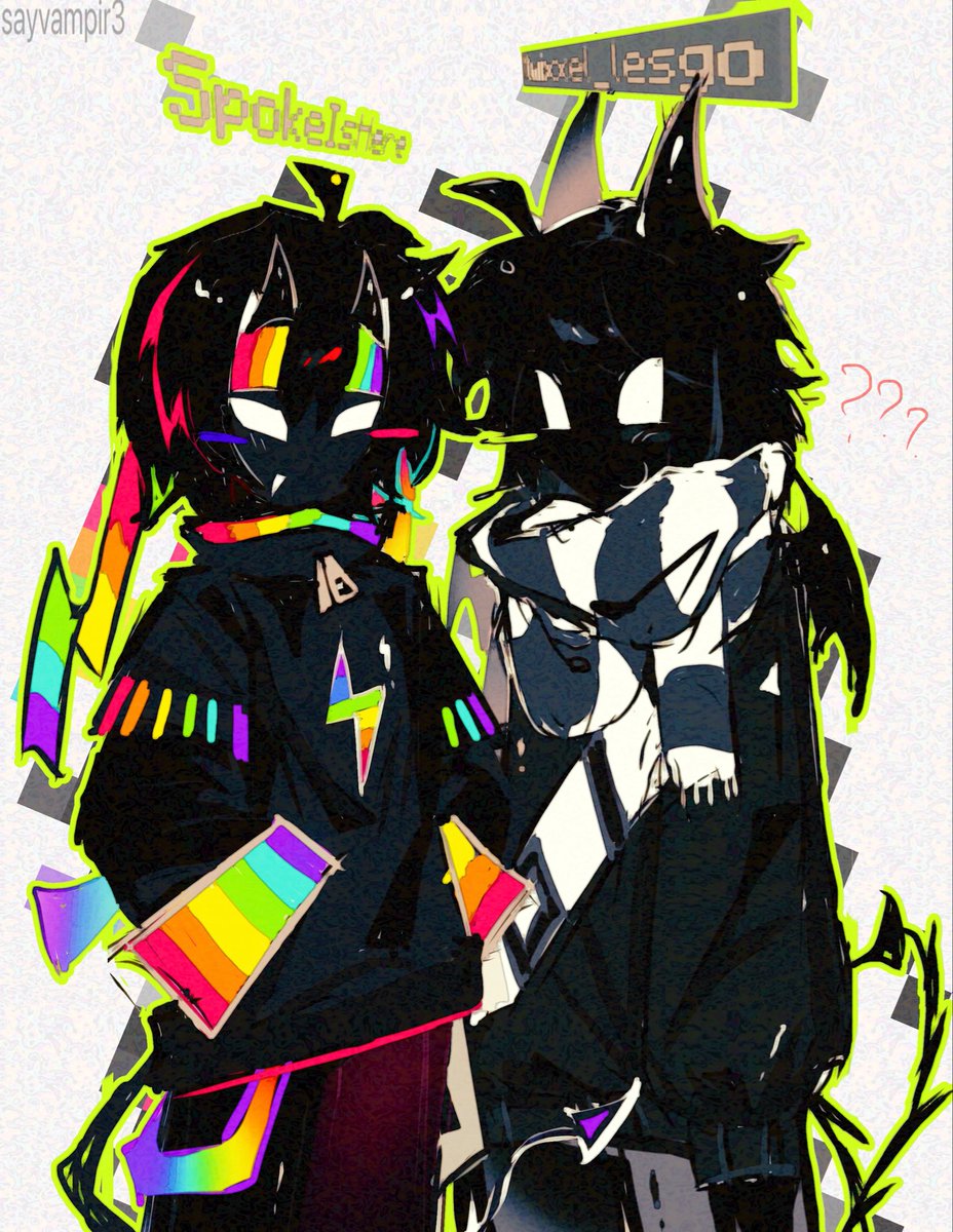 sayvampir3's tweet photo. Tb when I thought they looked alike so I drew them together

#spokeishere #spokeisherefanart #twixxel https://t.co/r5X0hFgdxk