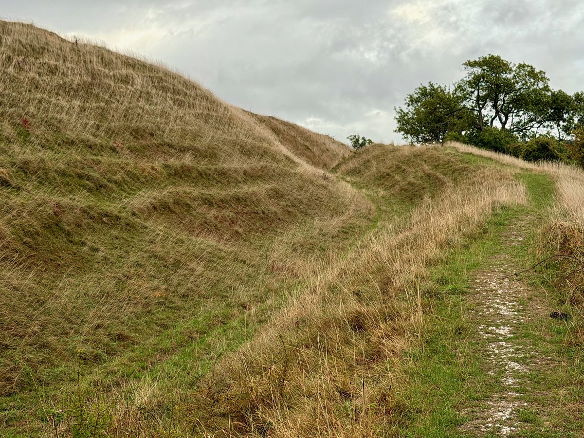 KPW1453's tweet photo. The ramparts of Hod Hill Hillfort, near Blandford Forum in Dorset. The fort is one of the largest Iron Age hillforts in the county. 📸 My own. #HillfortsWednesday #HodHill #IronAge #Archaeology #Dorset https://t.co/Dvkdi2tLtn