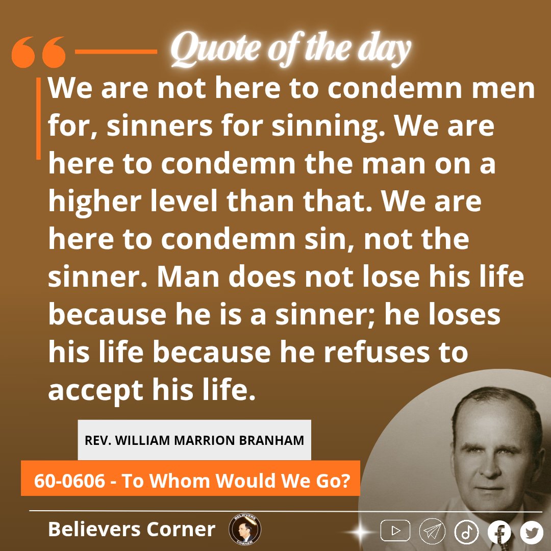 B_corner23's tweet photo. Daily inspiration from William Marrion Branham https://t.co/B4KMEs0ANA