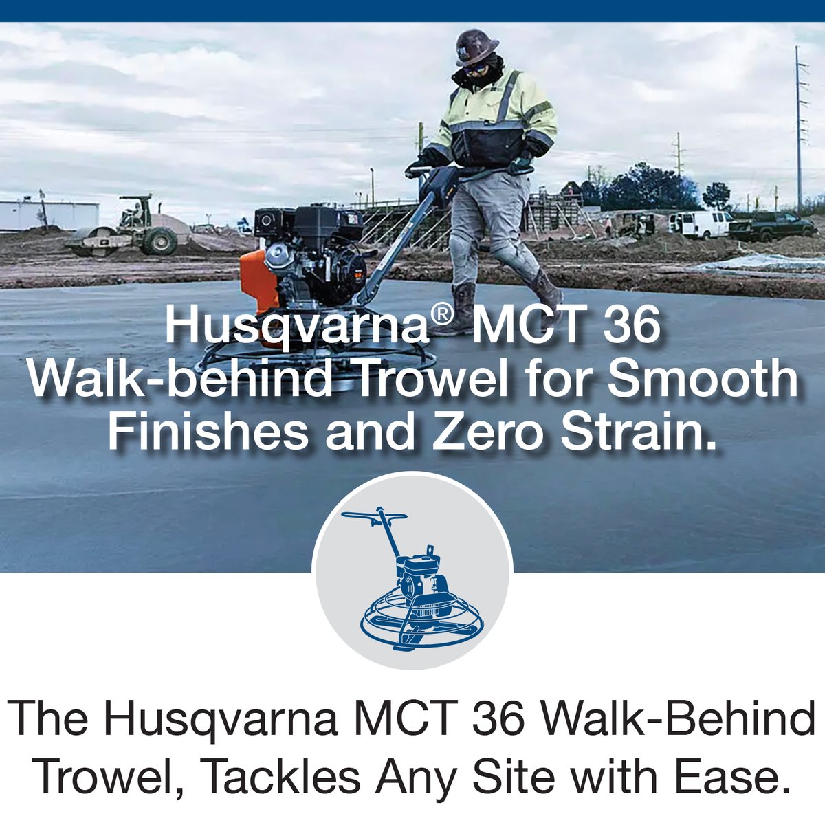 panmixers's tweet photo. Husqvarna MCT 36 Walk-behind Trowel for Smooth Finishes and Zero Strain.
Tackles Any Job Site with Ease! https://t.co/E10wD4tHE5