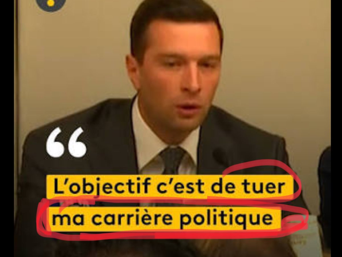 Lisabethdanj's tweet photo. Tout ce qui compte pour Bardella c’est … c’est … c’est..
SA CARRIÈRE POLITIQUE !

Voilà . Maintenant vous savez . 😉😉😉
Bardella se fout de la France et des Français… c’est clair. https://t.co/oaMLMYpkQv