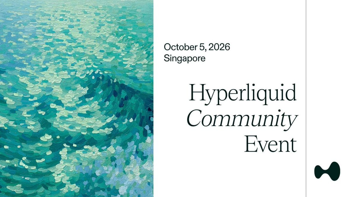 HyperliquidX's tweet photo. The Hyperliquid community event will take place on the evening of October 5 in Singapore: https://t.co/jVuGo3rhn7

This is a chance to spend time with the builders and users who've shaped the ecosystem

The event is oversubscribed; you will only be able to attend if your RSVP was accepted. If your RSVP was accepted but you're no longer able to attend, please cancel your RSVP to make space for others