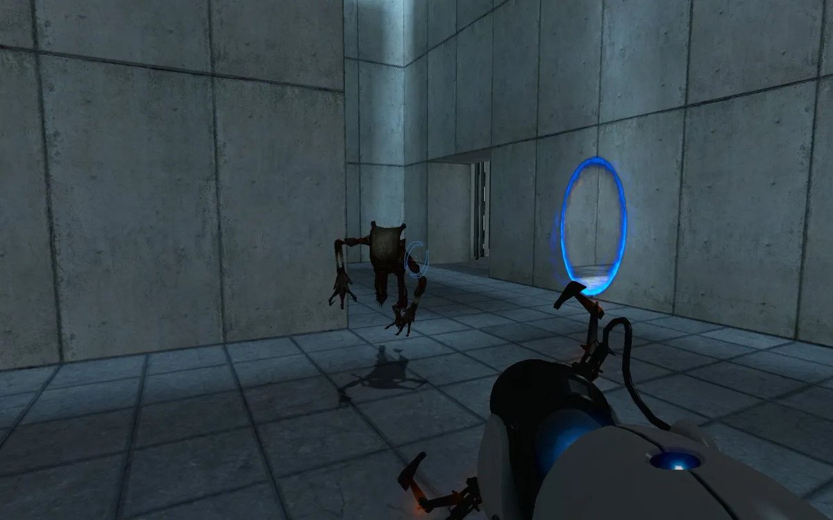 Sal_Predebut's tweet photo. to make portal more exhilerating i have now added a fast zombie that chases me at all times https://t.co/54BMKFD0JP