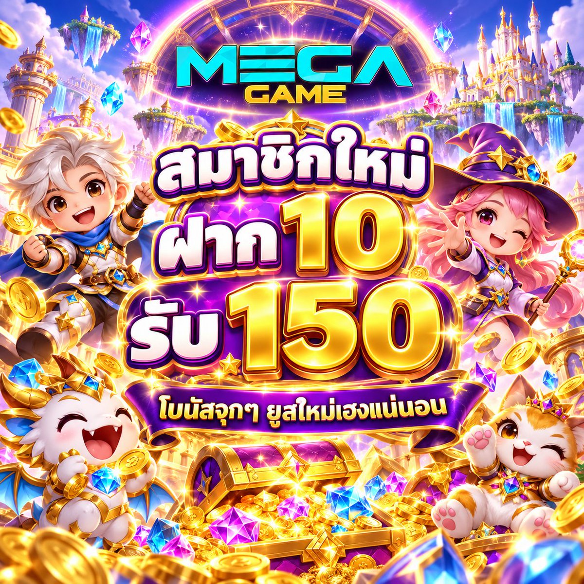 megacc456's tweet photo. 🉐 MEGAGAME  
🏆 สมัครเสร็จ ทักไลน์ แจ้งยูสรับฟรี    
@megacc456

💜 โปรสมาชิกใหม่ MEGA GAME
💰 สมัครใหม่ ฝาก 10 รับ 150
⚡️ โบนัสสำหรับยูสใหม่ ตรวจสอบรายละเอียดและเงื่อนไขก่อนรับสิทธิ์

~ก่อนรับ อย่าลืม   🔻
ติดตาม🔔+ รีทวิต♻️+ หัวใจ❤️‍🔥
คอมเม้น 💬#ช่องนี้แจกจริง 

🌟รับฟรี :https://t.co/QIecB34nSv

#สล็อต #ฝาก10รับ150 #โปรสมาชิกใหม่
