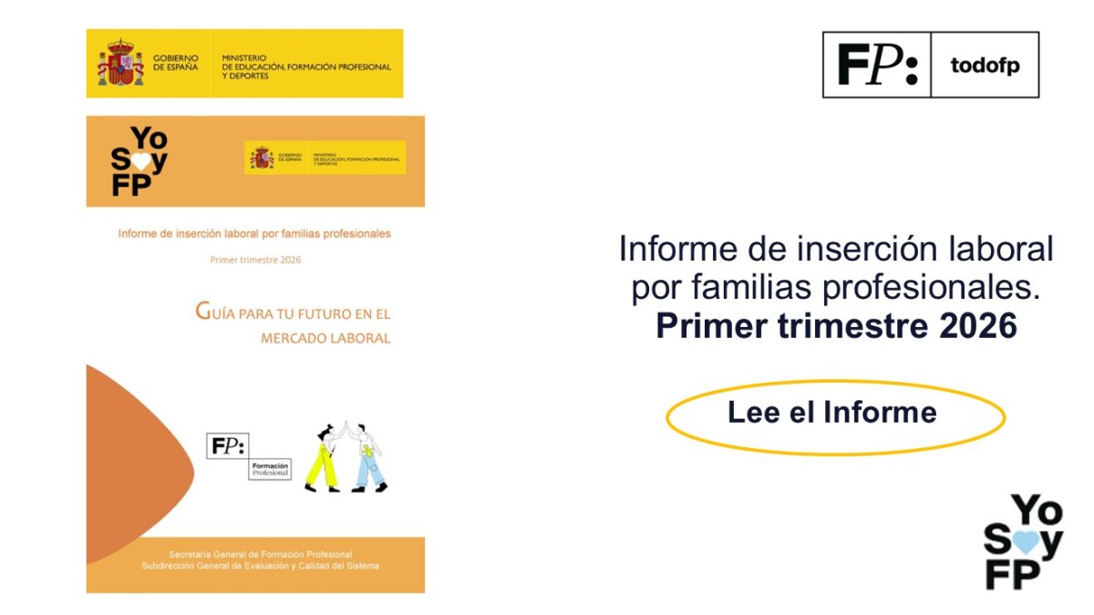 todofp's tweet photo. 📣Publicada la Guía de familias de Formación Profesional. Edición 2026, con información sobre qué aprenderás y qué sabrás hacer en cada familia profesional. #TodoFP #YosoyFP
● Consulta la nueva edición de la guía
🔍 https://t.co/GkL7f6Jtwx https://t.co/Sd2HfPYQlg