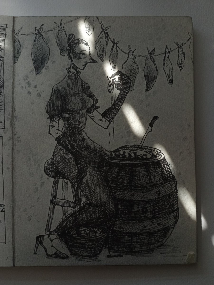 hvenir2's tweet photo. A married couple from my sketchbooks — a hunter and a cook.

#art #sketchbook #lines https://t.co/i10eIRJhQV