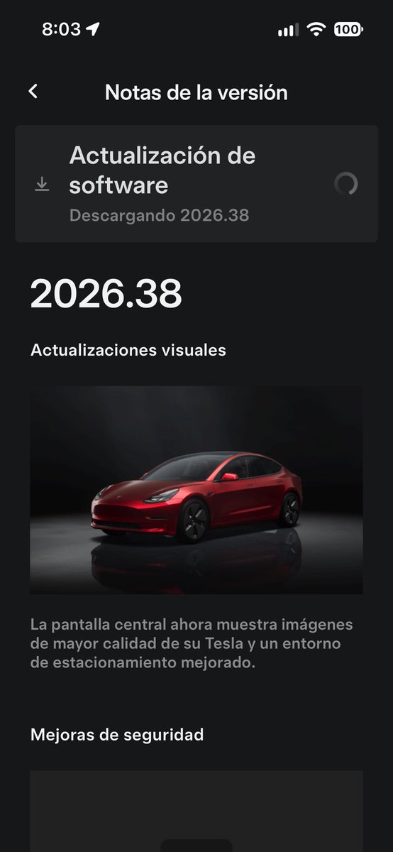 patroleitor's tweet photo. Actualización Tesla 2026.38 Nuevo motor Unreal Engine para los Legacy!! https://t.co/2gWe5yVIwP