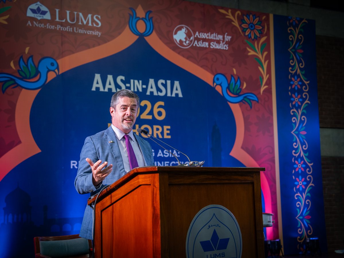 USCGLahore's tweet photo. Scholarship connects people. 🇺🇸🇵🇰

Public Affairs Officer Torrey Goad welcomed U.S. scholars to AAS-in-Asia 2026 @lifeatlums, the first AAS-in-Asia conference ever held in Pakistan.

With scholars from 517 institutions across 37 countries, this landmark conference is the largest international event in the humanities and social sciences in Pakistan’s history.

In his opening remarks, PAO Torrey Goad highlighted the deep tradition of U.S.-Pakistan academic exchange – including the longstanding connections between U.S. and Pakistani institutions – and the power of scholars, students, and universities to build relationships that endure.