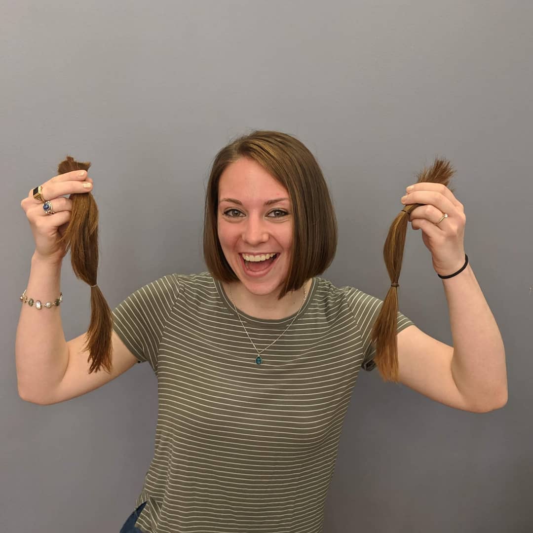 SophiaDees's tweet photo. Loving Courtney’s new look! After graduating college last week, she made the brave choice to donate 12 inches of hair to Wigs for Kids. https://t.co/ryhjXCYvxI
