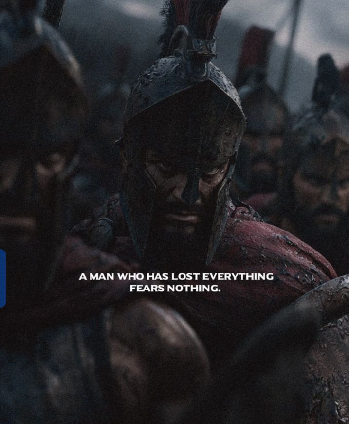 MansBible_'s tweet photo. A man who has lost everything,,,,,fears nothing. https://t.co/4QAKMWnkNr
