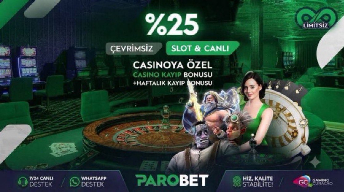 ParoSocial11's tweet photo. 🚨 #ParoBet 'te Slot &amp; Canlı Casinoya Özel Anlık ve Haftalık Kayıp Bonusu 🚨

🔥 Slot &amp; Canlı Casino Alanlarındaki Anlık Kayıplarınıza %25 'e Kadar , Haftalık Kayıplarınıza %5 'e Kadar Çevrimsiz Kayıp Bonusu Hediye‼️

⬆️Promosyon Detayları İçin TIKLAYIN https://t.co/0wTWyQzHyp ⬆️ https://t.co/wpAA04A05a