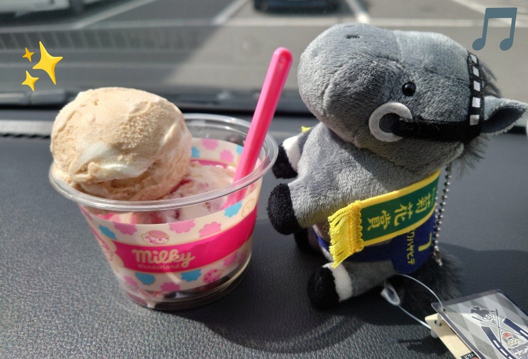 anmioimna's tweet photo. サーティワン9月の限定フレーバー
レモ��クランベリーチーズケーキ🍋🫐🧀🍰
ティーオーレ☕

ハヤヒデ「主と一緒にスモールダブルで食べ比べするよぉ🎶」

9月ももう終わるけど、店舗によってはまだ在庫あると思うので、機会があったらぜひ…��‍🌫️
チーズケーキは特においしかったです😋！🐴🧀🍋 https://t.co/EhcUlu8mOc