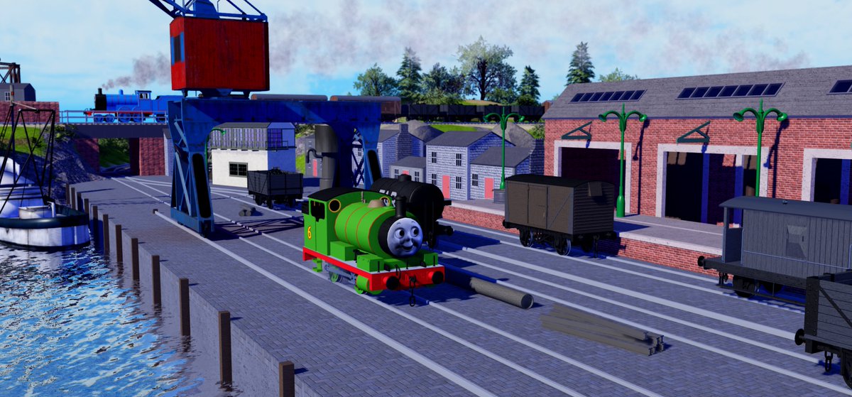 Isaiahoo923's tweet photo. Heres some recent set tests &amp; other things I've been experimenting on in studio!🧵

Original engine &amp; stock models by @pumplication &amp; @OHNEY_Creations from SudrianBloxian3D! Some buildings and set dressing by @SodorLocations!

Some modeling/rigging help provided by my friend Will https://t.co/Ptj2BgW9YG