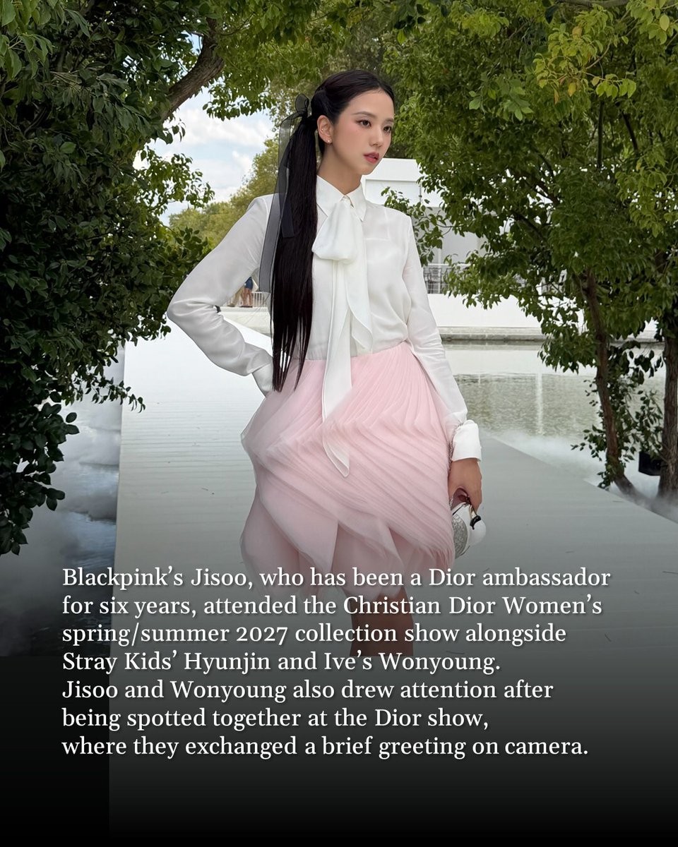 TheKoreaHerald's tweet photo. Korean celebrities attended Spring/Summer 2027 shows at Paris Fashion Week in Paris on Tuesday.

https://t.co/0a4NO5y6NE https://t.co/0yCT0Fj3dQ