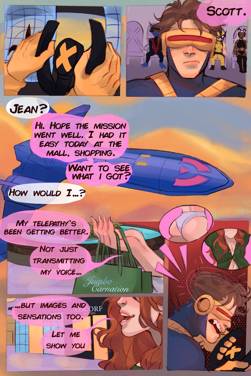 EroEliart's tweet photo. #JeanGrey x #ScottSummers telepathy call sex COMM 👁️ for: @/Atigerinnowhere https://t.co/sbsoKWawsI