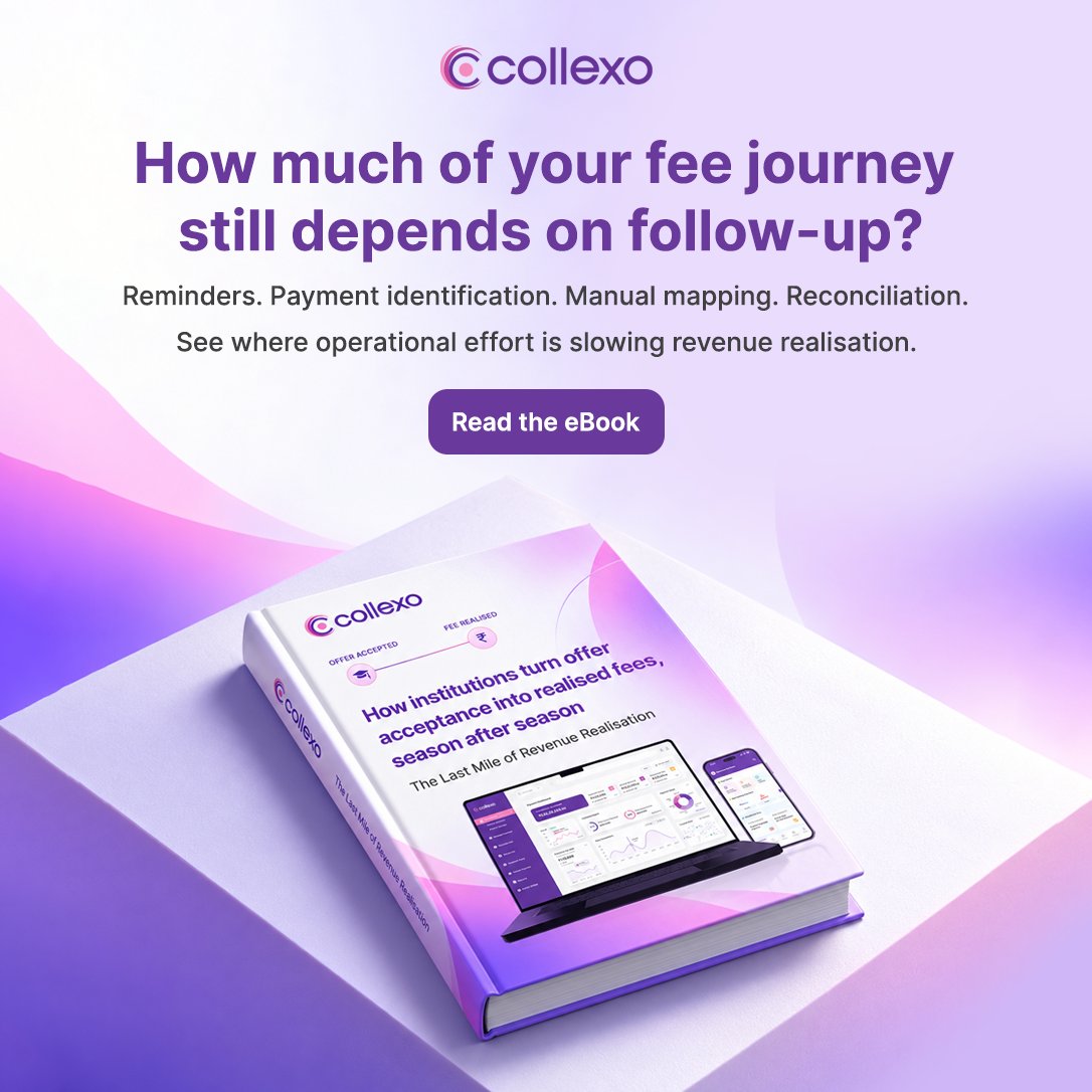 collexoind's tweet photo. Manual follow-ups, payment gaps and reconciliation delays can slow fee realisation. Our latest #insightsByMeritto eBook explores how to keep the journey from offer acceptance to realised fees connected. Download your copy: https://t.co/pTNtwnOAwS ๐ https://t.co/TpvdZEfILm