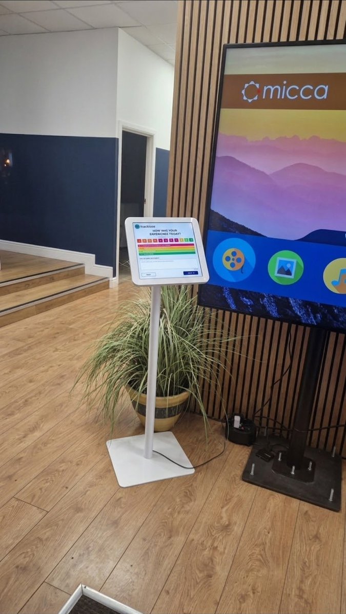 walestrategy's tweet photo. Peep our Trackiose Kiosk Feedback Terminal App --> Thank you @trackiose
Best team one could ever asked for! 

We're no longer waiting for businesses to ask for customer experience data. We're going out to get it.

See What started as a vision to help businesses >> https://t.co/dDVOGX8x6u