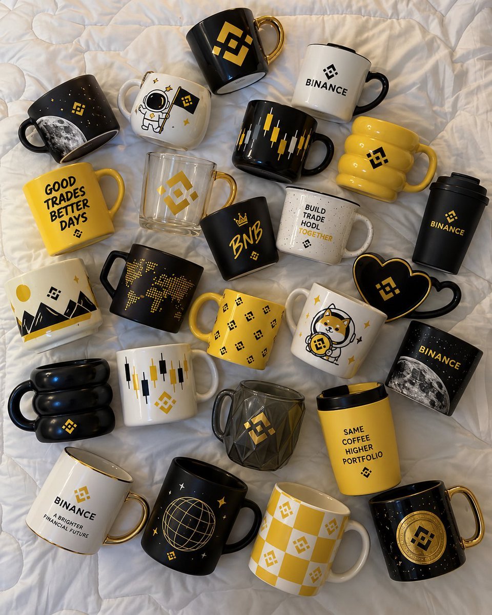 BinancePk's tweet photo. My cute mug collection https://t.co/mRiHBc7J6y