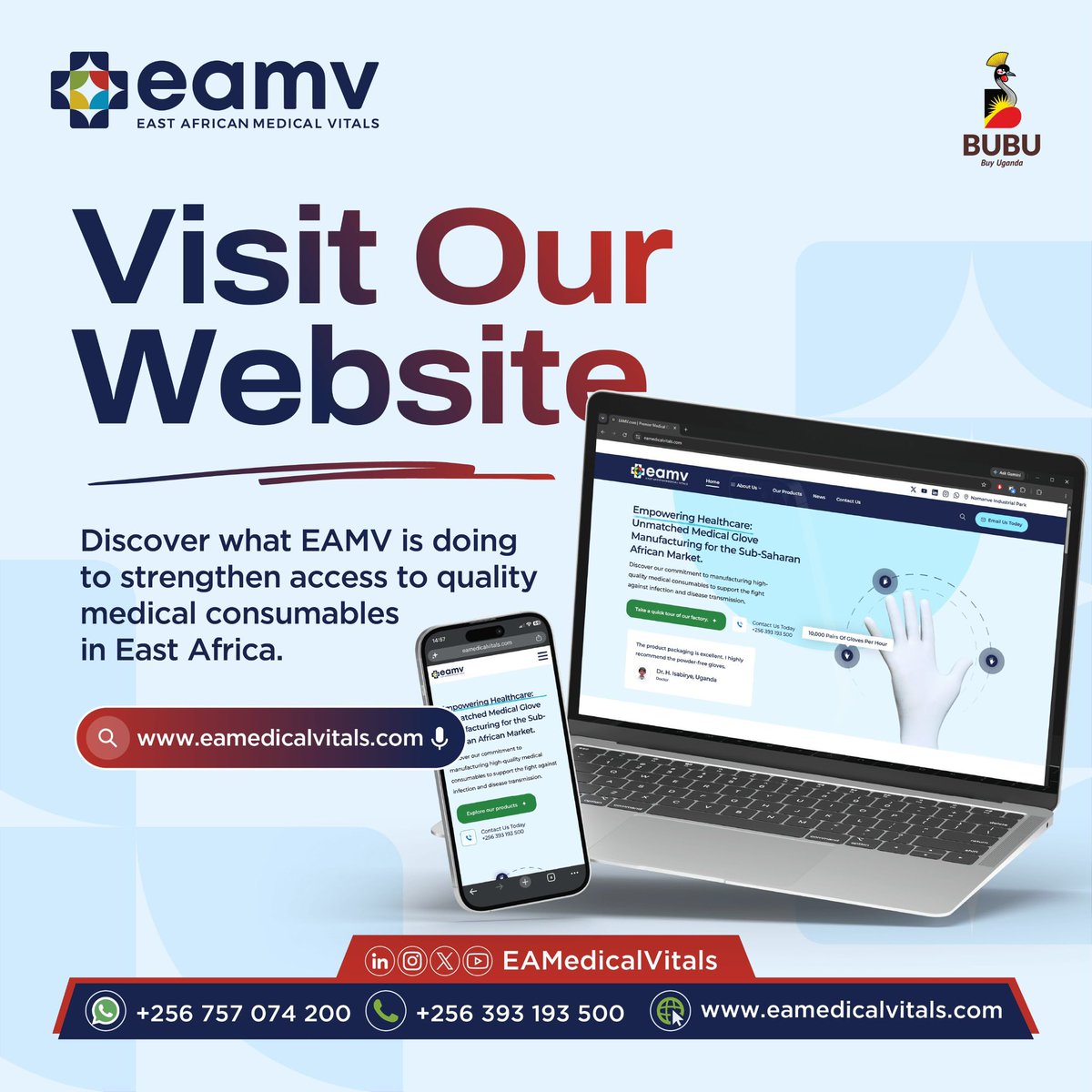 EAMedicalVitals's tweet photo. What goes into building a stronger medical supply chain in East Africa?
At EAMV, it starts with local manufacturing, quality products and a commitment to healthcare.
Discover more about what we do and the products we make on our website: https://t.co/vggEpYjddW
#EAMV
#SurgicalExellence