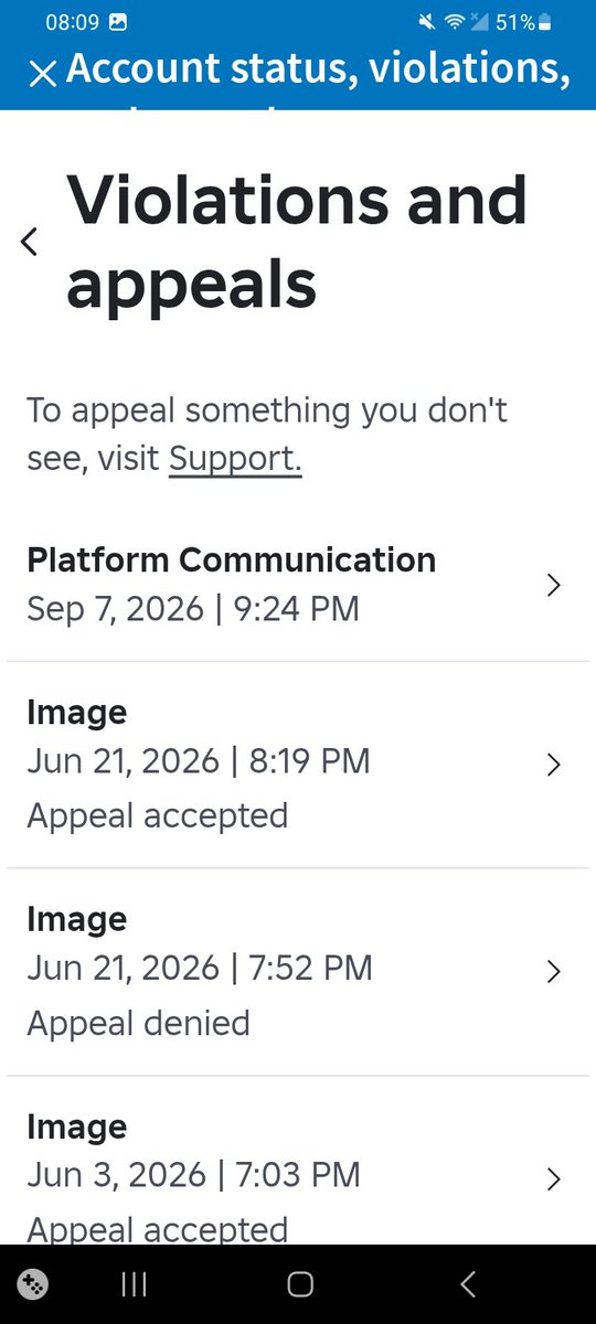 nightsinjuly's tweet photo. roblox just changed my ban reason from harmful content/behaviour to child safety?? LOL 😭
at least respond to my appeals and tell me what I did wrong instead of giving me a useless chat evidence id
@Roblox #robloxban https://t.co/ApmIOeIcgG